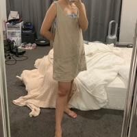 Photo de Robe tablier courte en lin ALABAMA partagée par clickjo