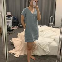 Photo de Robe tablier courte en lin ALABAMA partagée par clickjo
