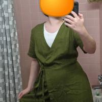 Photo de Robe midi portefeuille en lin MISSOURI partagée par PeculiarMojo