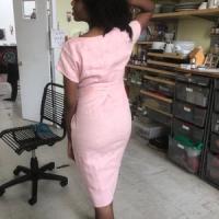 Photo de Robe en lin à col V et ceinture DARLING partagée par Alva