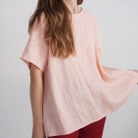 Blouse trapèze ample en lin OKAVANGO