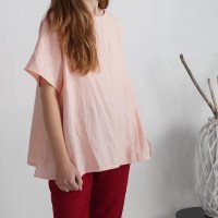 Blouse trapèze ample en lin OKAVANGO