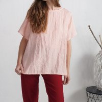 Blouse trapèze ample en lin OKAVANGO