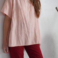 Blouse trapèze ample en lin OKAVANGO