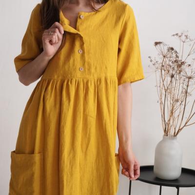 Boho linen, maternity dress - NARMADA