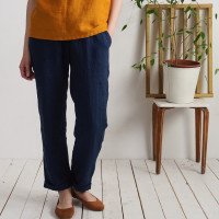 Pantalon en lin à cordon VOLGA