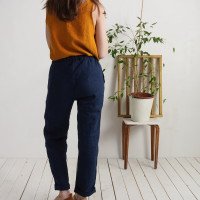 Pantalon en lin à cordon VOLGA