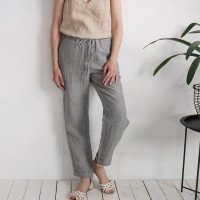Pantalon en lin à cordon VOLGA