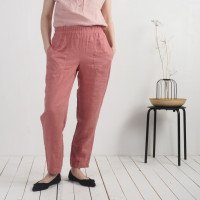 Pantalon fuselé en lin THAMES