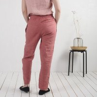 Pantalon fuselé en lin THAMES