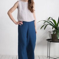 Pantalon large en lin MAHI