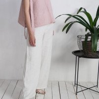 Pantalon large en lin MAHI