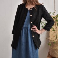 Veste en lin boutonnée VOLTA