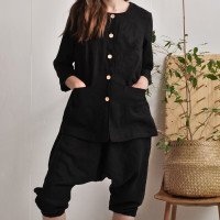 Veste en lin boutonnée VOLTA