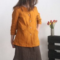 Veste en lin boutonnée VOLTA