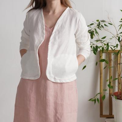 Veste kimono courte en lin PURUS