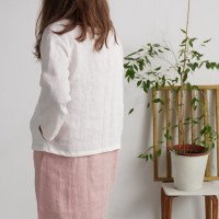 Veste kimono courte en lin PURUS