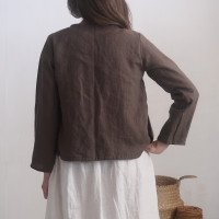 Veste kimono courte en lin PURUS
