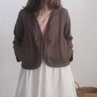 Veste kimono courte en lin PURUS