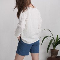 Blouse en lin à manches longues HAIHE