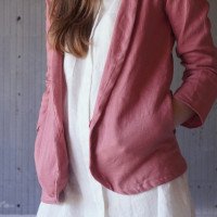 Veste en lin à capuche ESSEQUIBO