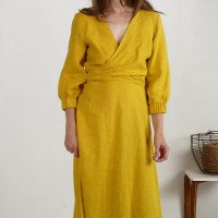 Robe en lin à nouer devant WARBURTON