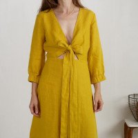 Robe en lin à nouer devant WARBURTON