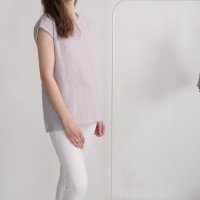 Blouse en lin fendue au dos NENE