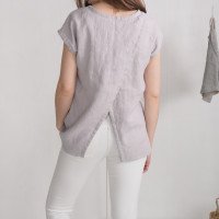 Blouse en lin fendue au dos NENE