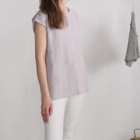 Blouse en lin fendue au dos NENE