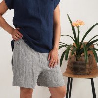 Short de grossesse en lin à taille haute NELSON