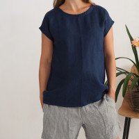 Short de grossesse en lin à taille haute NELSON