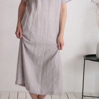 Robe tunique en lin à fentes latérales PUTUMAYO