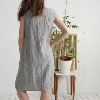 Robe en lin sans manches SUTLEJ