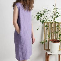 Robe en lin sans manches SUTLEJ