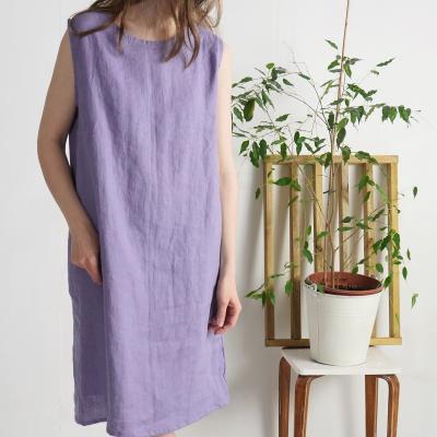 Robe en lin sans manches SUTLEJ