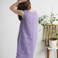 Robe en lin sans manches SUTLEJ