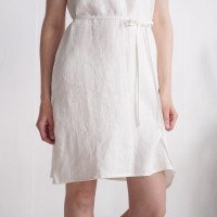 Robe d’été en lin à bretelles et ceinture OHIO